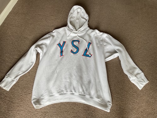 Ysl logo hoodie size y2k - size, l